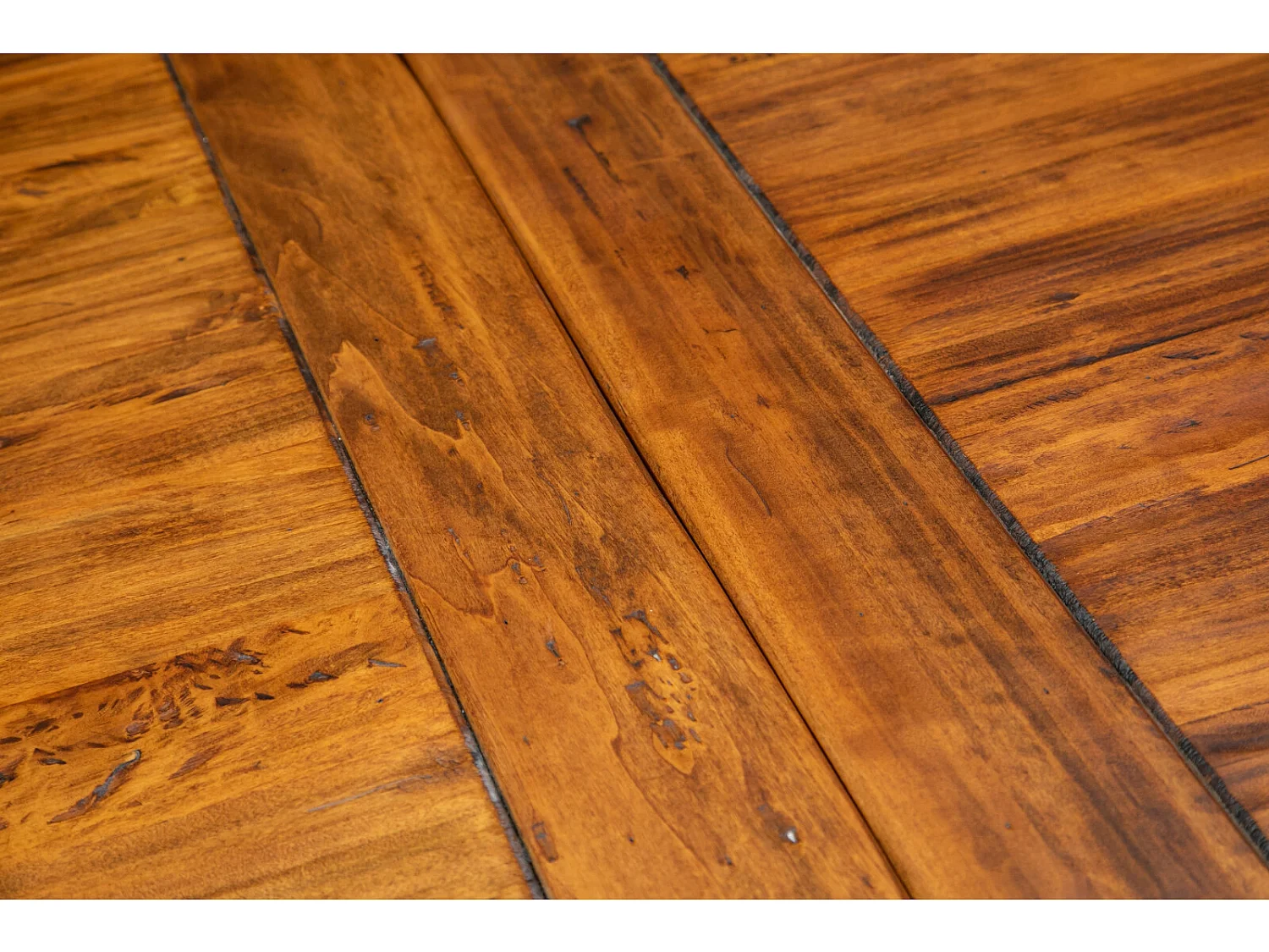 BISCOTTINI Table Extensible en Tilleul Massif - Table de Salle à Manger Finition Noyer Antique - Table pour 4 pour Salon et Cuisine - 90x80