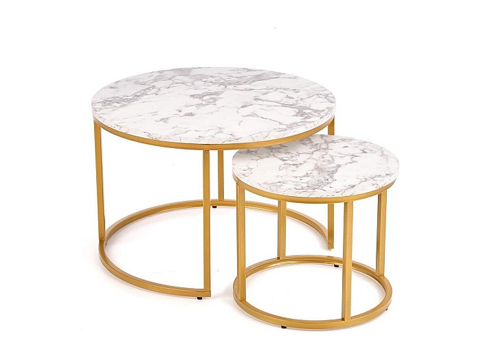 Bamworld Set Di 3 Tavolini Rotondi In Rattan Intrecciato – Stile Bohémien, Con Gambe In Metallo, Per Soggiorno E Piccoli Spazi