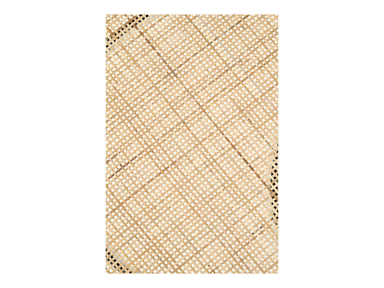 Conjunto de dos mesas nido redondas de ratán y acero negro Swing