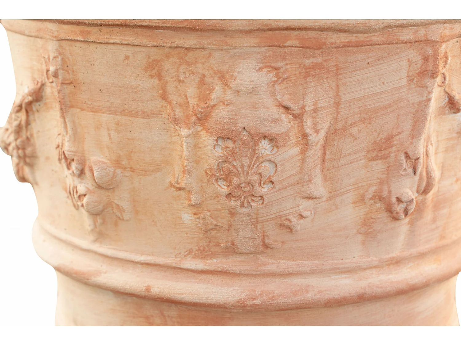 BISCOTTINI Vase - Finition Terre Cuite - Pot de Fleurs - Jardinière - Vase de Jardin - Extérieur - Terrasse - Balcon - 50x44 cm