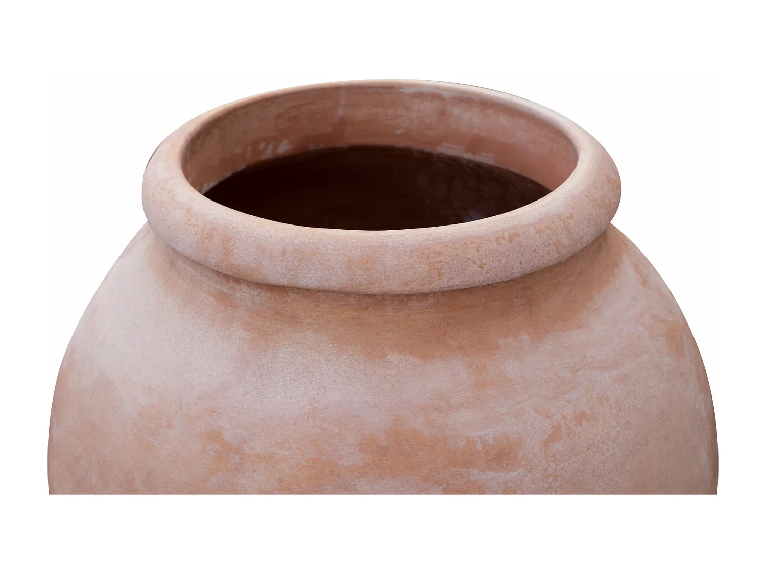 BISCOTTINI Vase Jarre - En Terre Cuite Antique - Pot de Fleurs - Jardinière - Jardin - Mobilier - Décoration - 90x90x102 cm