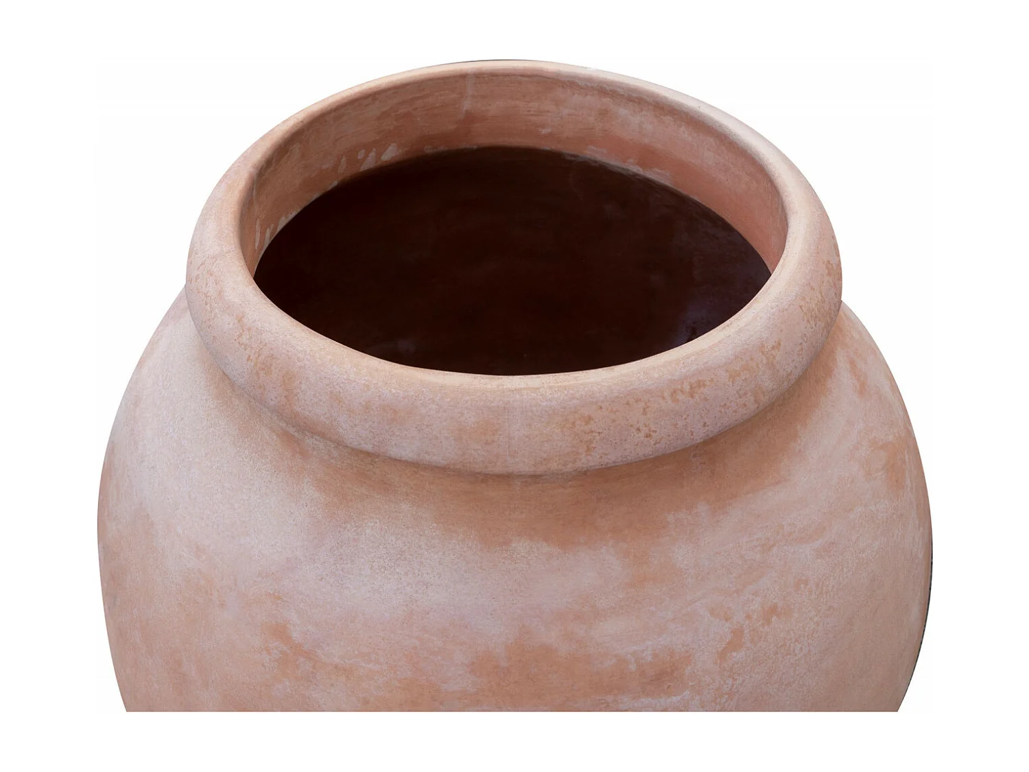 BISCOTTINI Vase Jarre - En Terre Cuite Antique - Pot de Fleurs - Jardinière - Jardin - Mobilier - Décoration - 90x90x102 cm