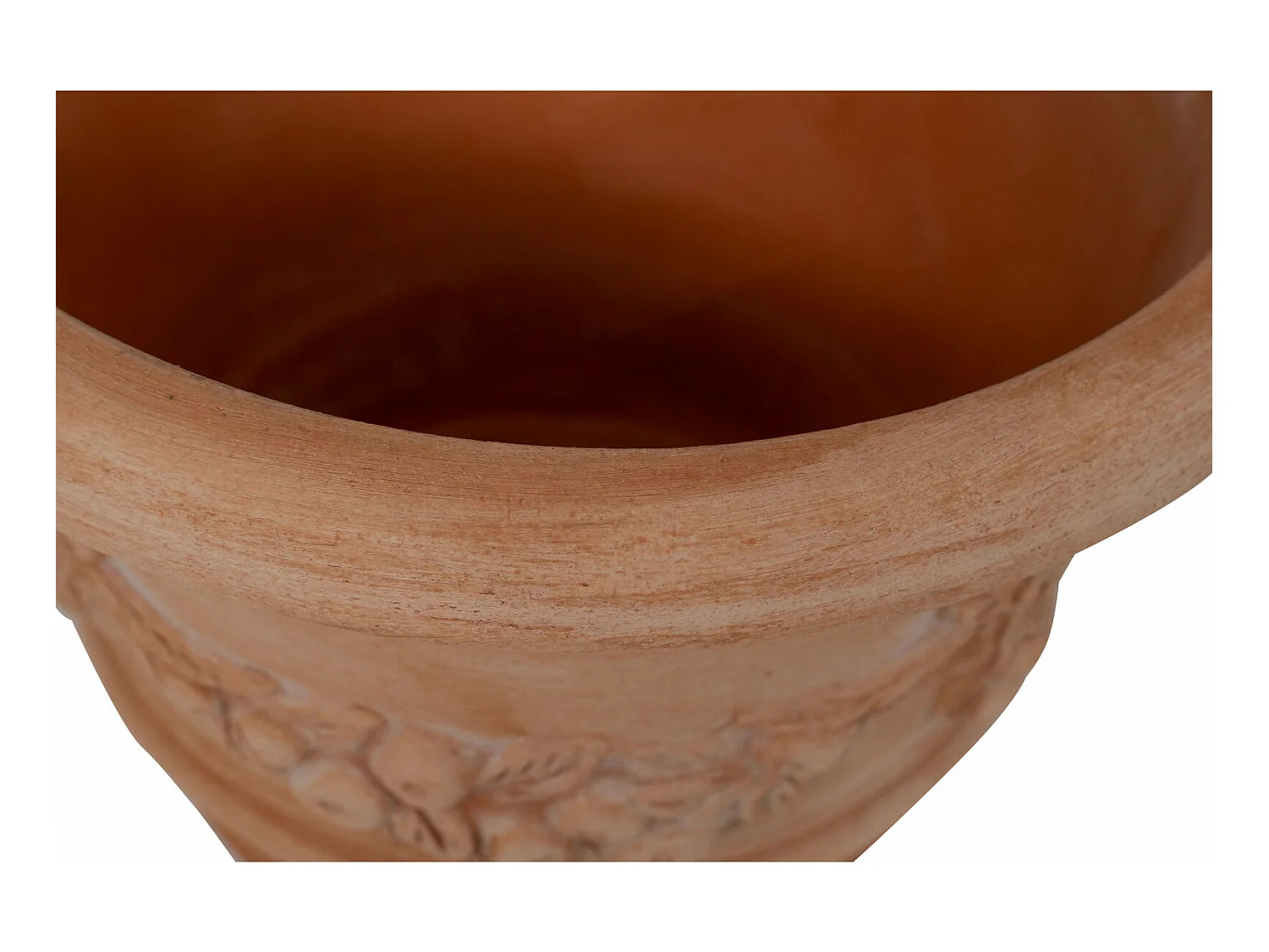 BISCOTTINI Vase - Finition Terre Cuite - Pot de Fleurs - Jardinière - Vase de Jardin - Extérieur - Terrasse - Balcon - 40x30 cm