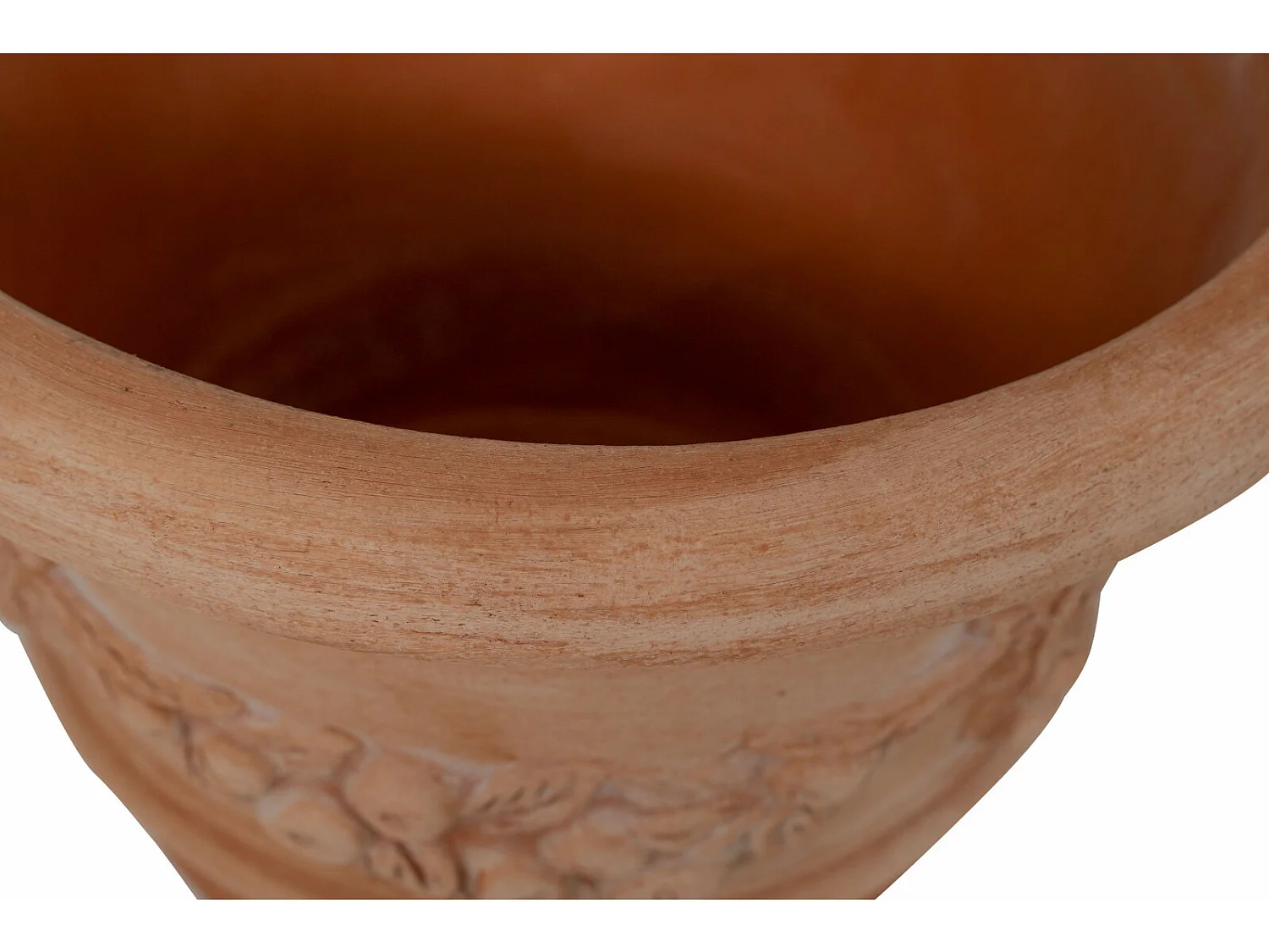 BISCOTTINI Vase - Finition Terre Cuite - Pot de Fleurs - Jardinière - Vase de Jardin - Extérieur - Terrasse - Balcon - 40x30 cm