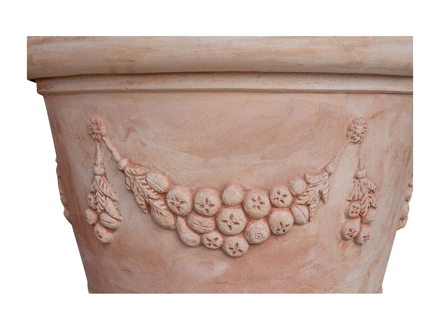 BISCOTTINI Vase - En Terre Cuite Antique - Pot de Fleurs - Jardinière - Jardin - Mobilier - Décoration - 103x103x75 cm