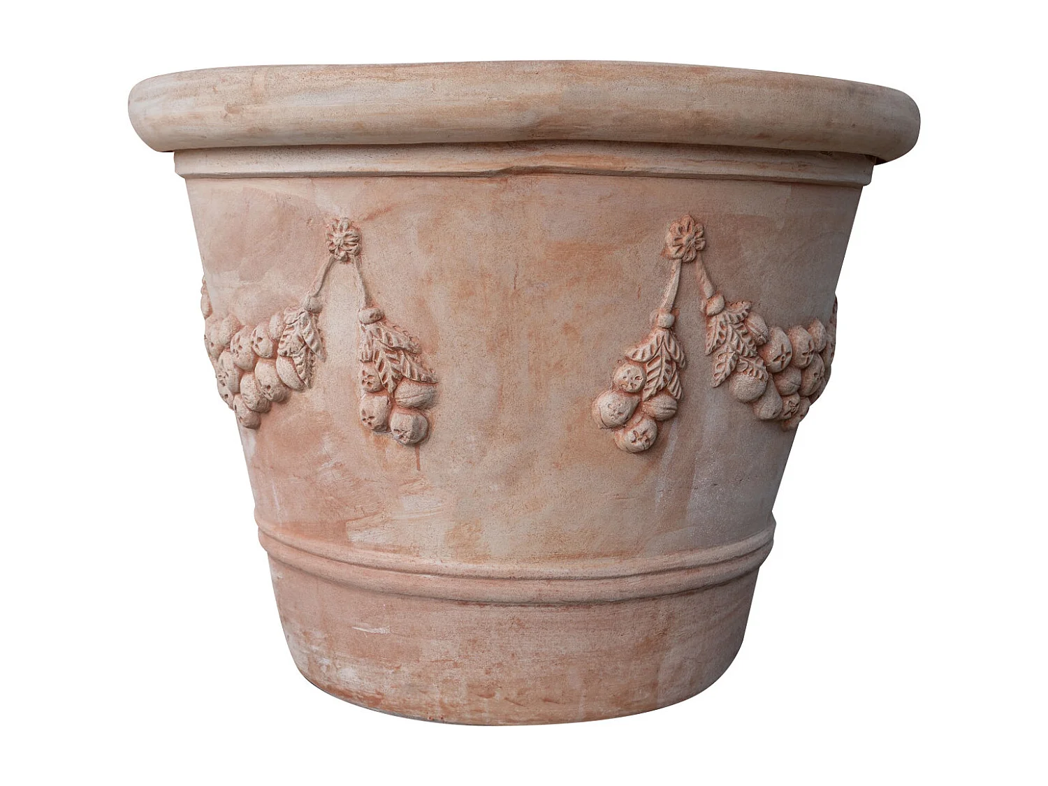 BISCOTTINI Vase - En Terre Cuite Antique - Pot de Fleurs - Jardinière - Jardin - Mobilier - Décoration - 103x103x75 cm