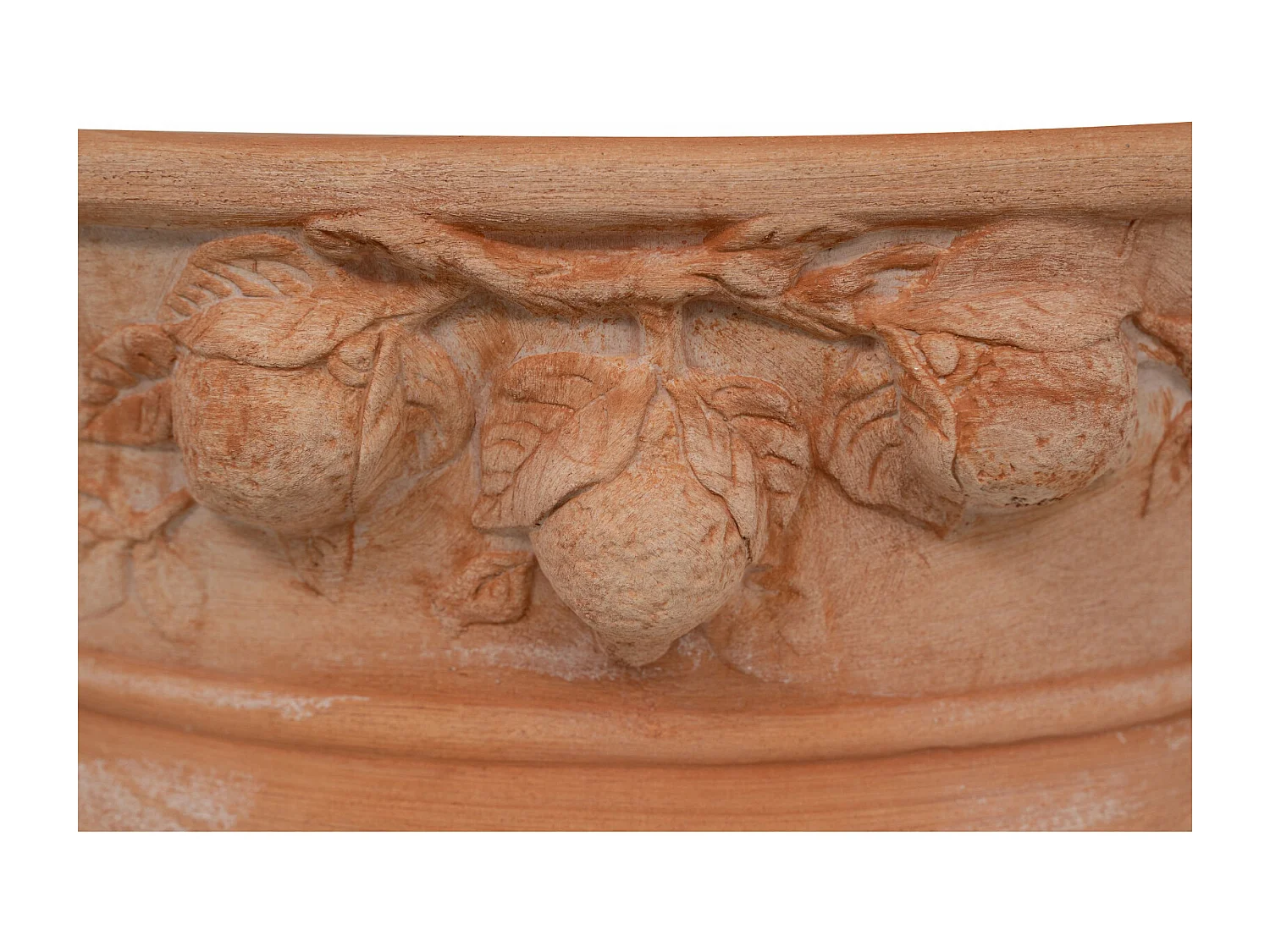 BISCOTTINI Vase - En Terre Cuite Antique - Coupe - Pot de Fleurs - Jardinière - Jardin - Mobilier - Décoration - 33x14x20 cm