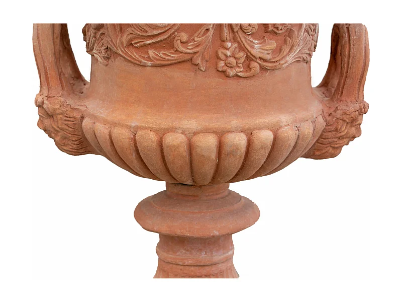 BISCOTTINI Vase - En Terre Cuite Antique - Pot de Fleurs - Jardinière - Jardin - Mobilier - Décoration - 60x60x72 cm