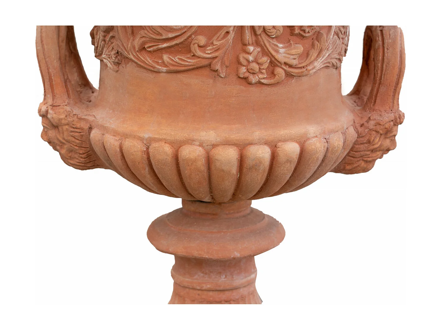 BISCOTTINI Vase - En Terre Cuite Antique - Pot de Fleurs - Jardinière - Jardin - Mobilier - Décoration - 60x60x72 cm