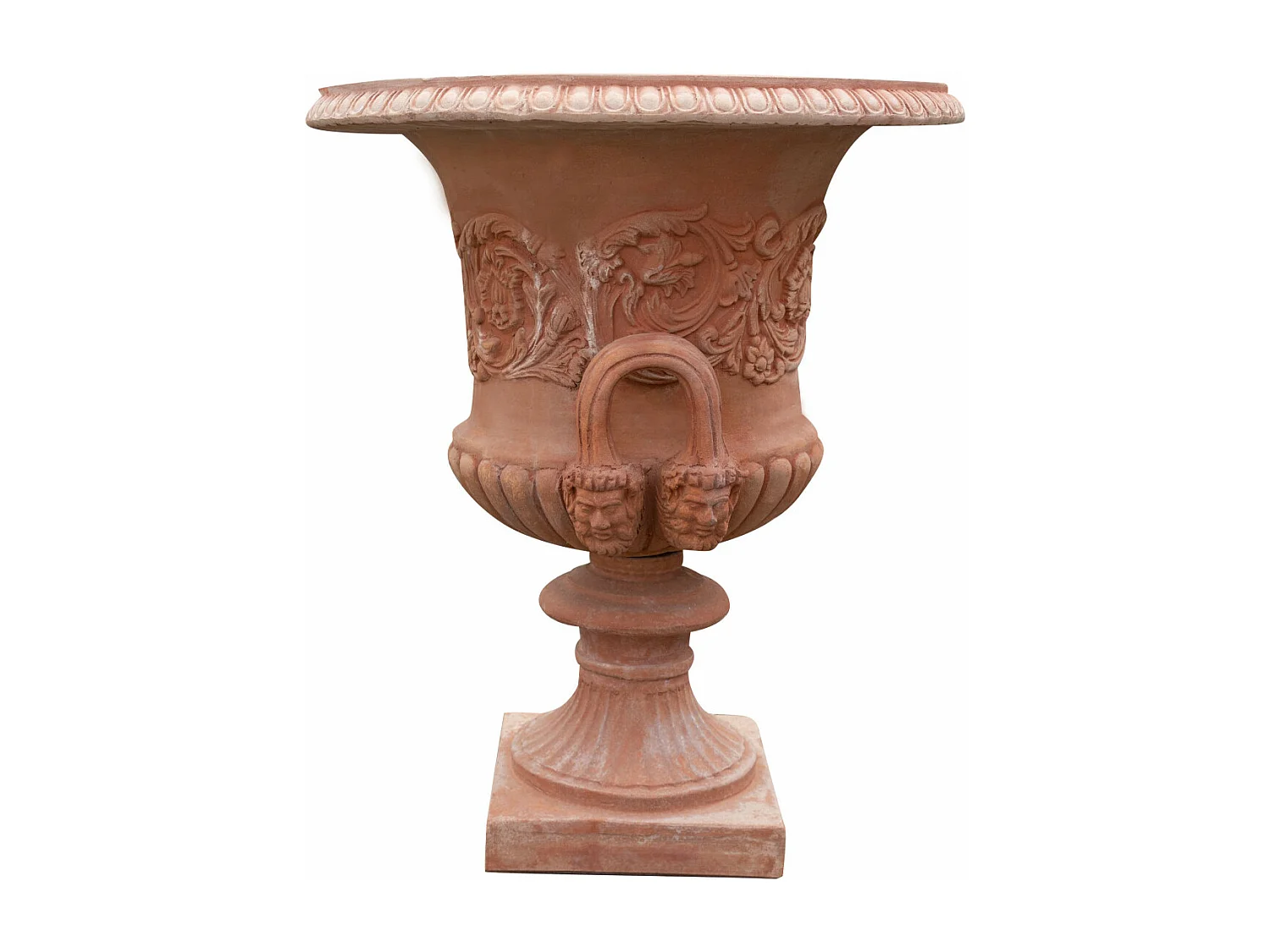 BISCOTTINI Vase - En Terre Cuite Antique - Pot de Fleurs - Jardinière - Jardin - Mobilier - Décoration - 60x60x72 cm