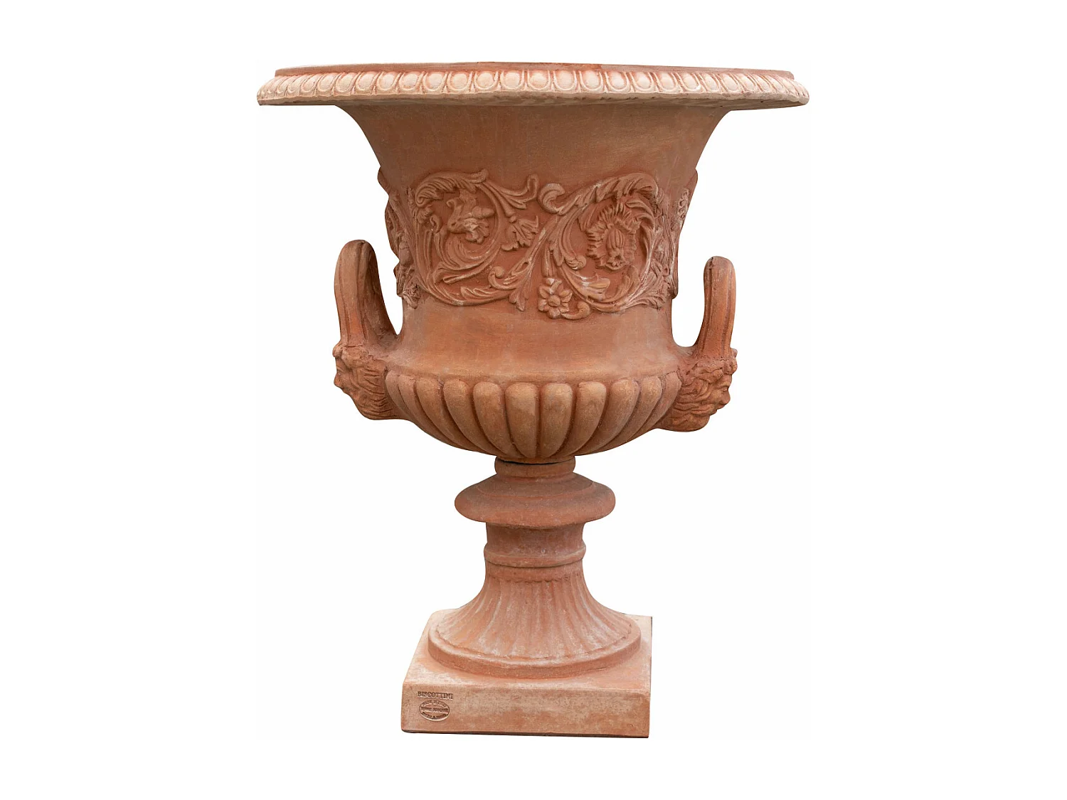 BISCOTTINI Vase - En Terre Cuite Antique - Pot de Fleurs - Jardinière - Jardin - Mobilier - Décoration - 60x60x72 cm