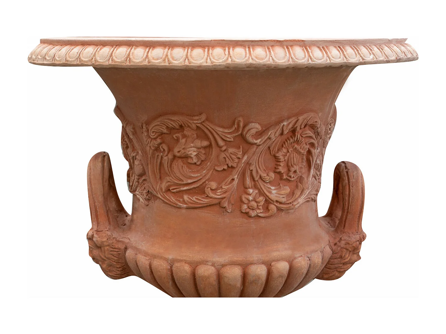 BISCOTTINI Vase - En Terre Cuite Antique - Pot de Fleurs - Jardinière - Jardin - Mobilier - Décoration - 60x60x72 cm