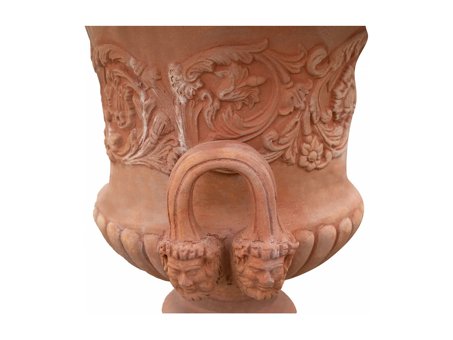 BISCOTTINI Vase - En Terre Cuite Antique - Pot de Fleurs - Jardinière - Jardin - Mobilier - Décoration - 60x60x72 cm