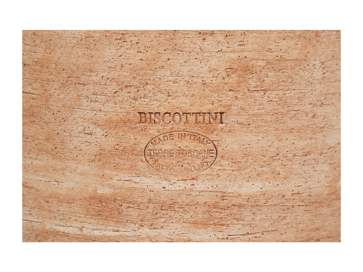 BISCOTTINI Vase - En Terre Cuite Antique - Coupe - Pot de Fleurs - Jardinière - Jardin - Mobilier - Décoration - 50x50x23 cm