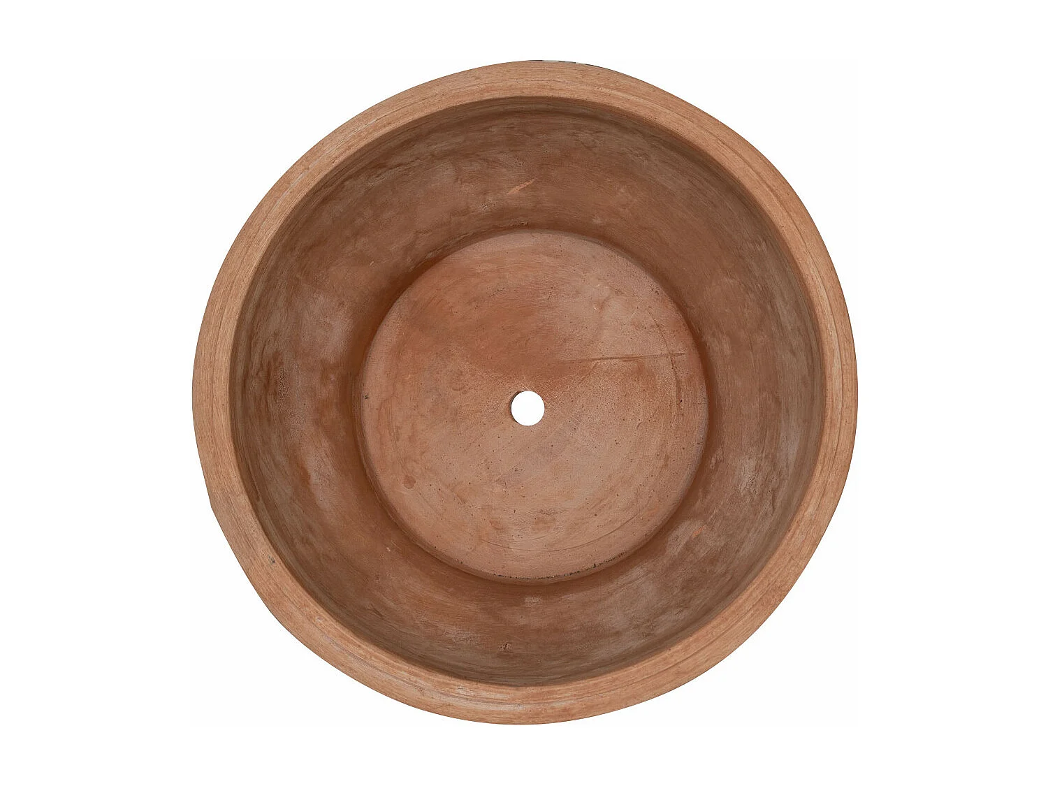 BISCOTTINI Vase - En Terre Cuite Antique - Coupe - Pot de Fleurs - Jardinière - Jardin - Mobilier - Décoration - 50x50x23 cm