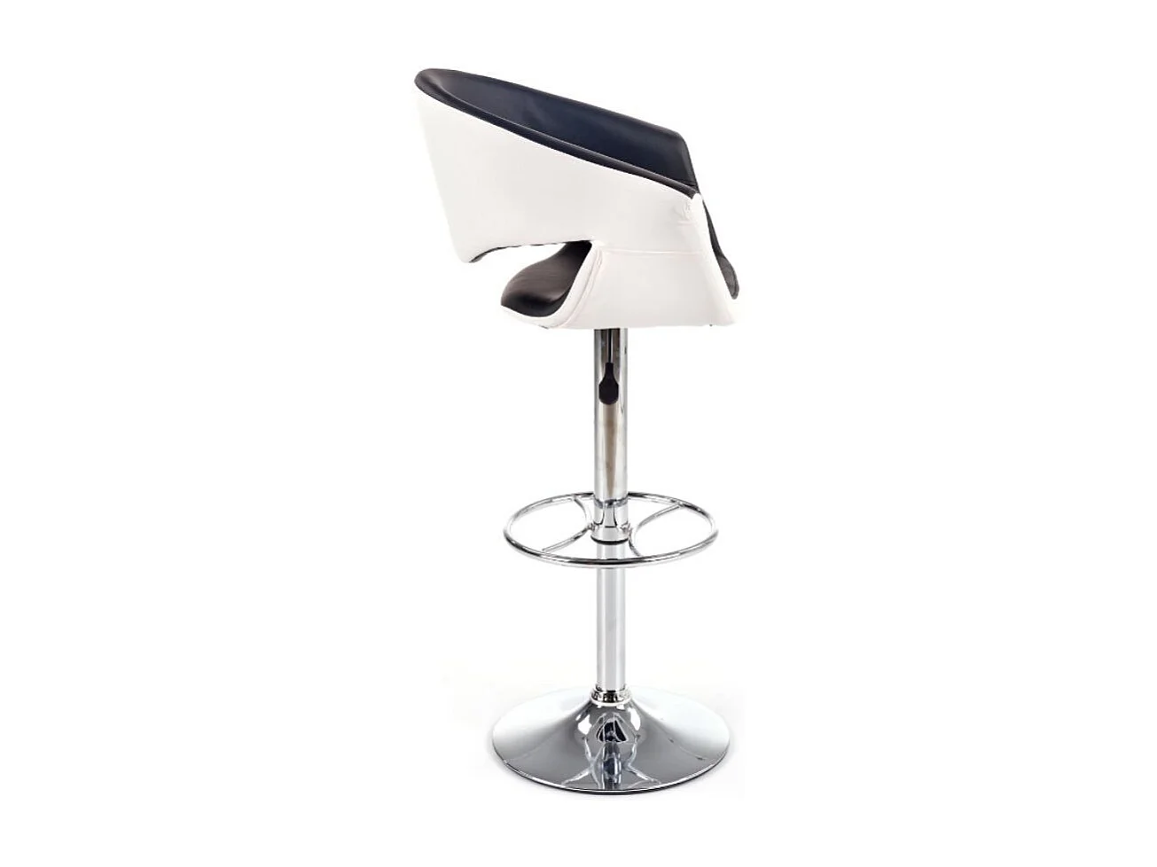 Tabouret de bar design noir et blanc Doug