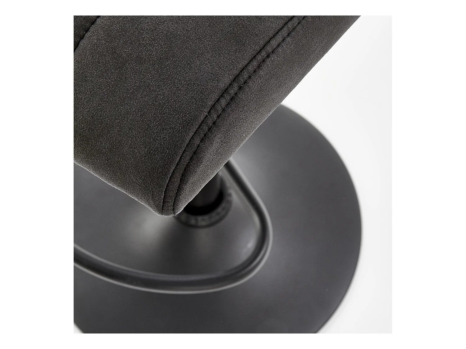 Sgabello da bar contemporaneo grigio scuro con struttura in acciaio nero LEEDS