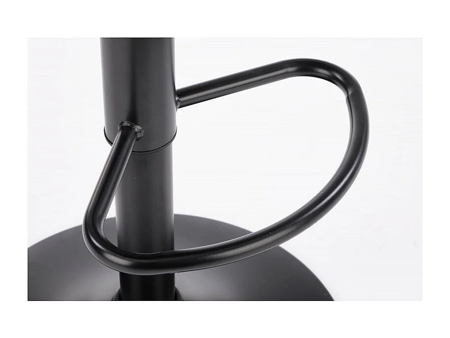 Tabouret de bar contemporain en velours vert avec structure en métal noir BEDIVERE