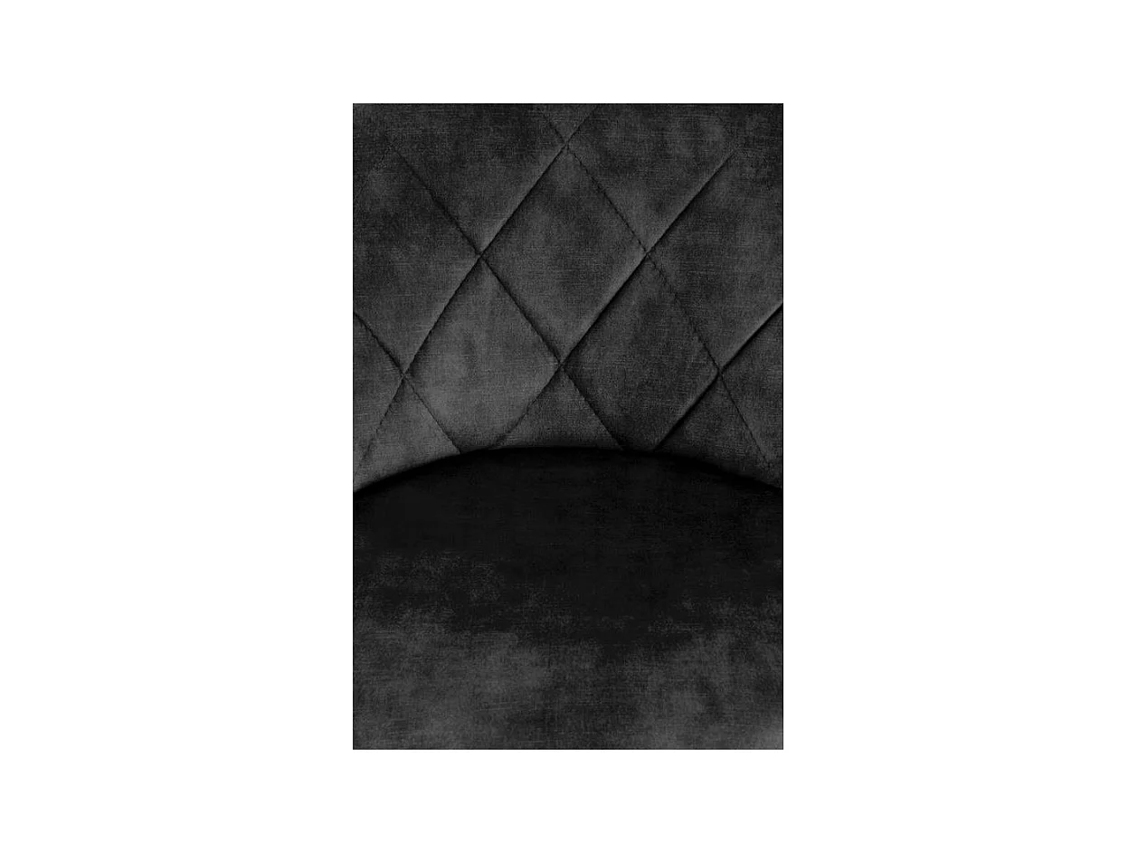 Silla de bar BOHORT de terciopelo negro
