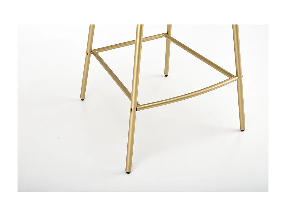 Chaise de bar noire avec dossier pied-de-poule Fool