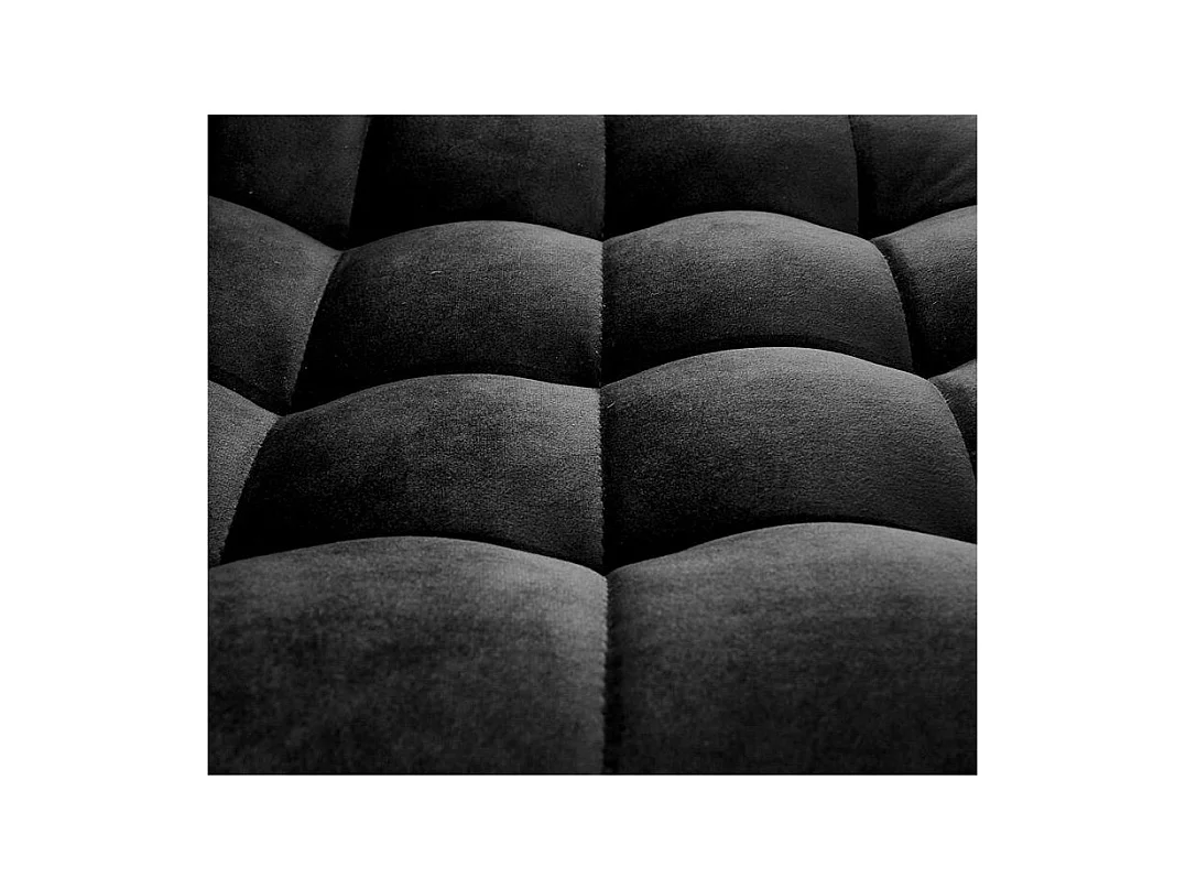 Taburete de bar MANCHESTER de terciopelo negro