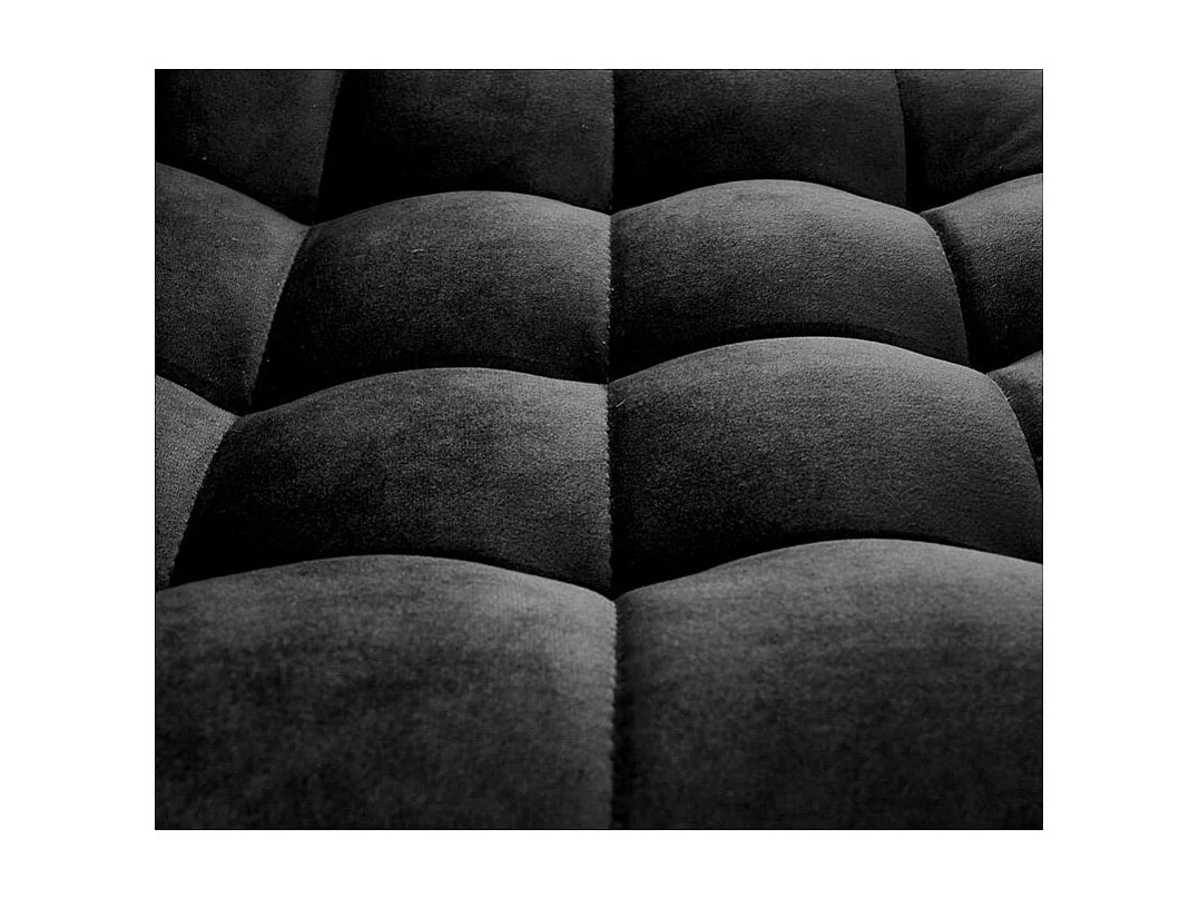 Tabouret de bar en velours noir MANCHESTER