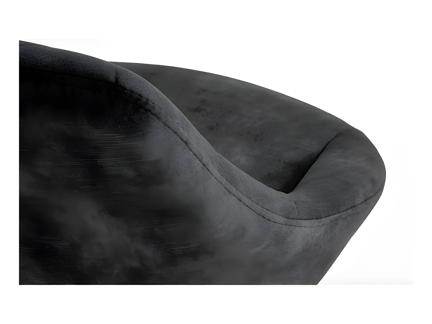 Taburete de bar de terciopelo negro BEDIVERE