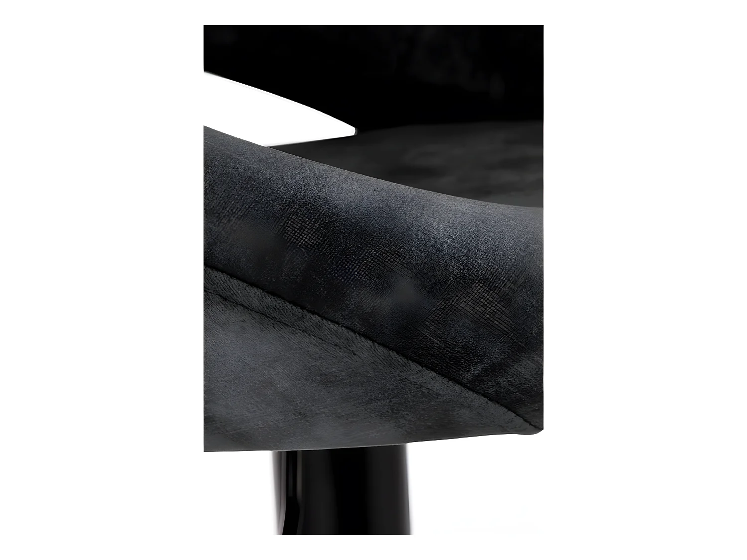 Taburete de bar de terciopelo negro BEDIVERE