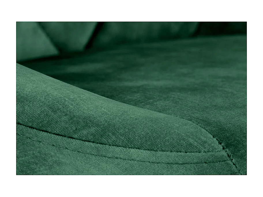 Chaise de bar en velours vert avec structure en métal noir BOHORT