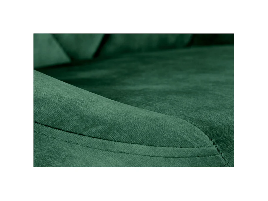 Silla de bar de terciopelo verde con estructura de metal negro BOHORT