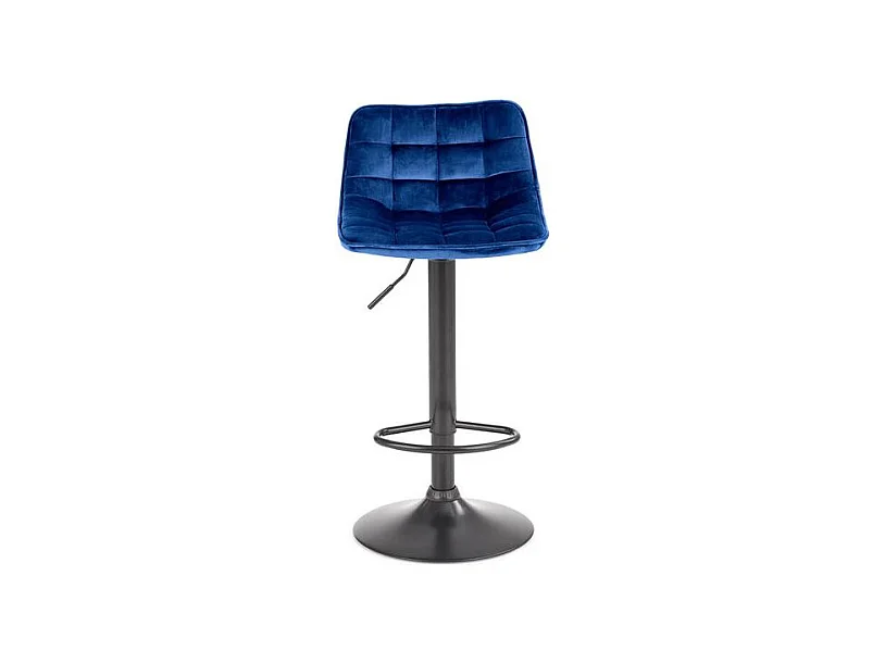 Taburete de bar MANCHESTER de terciopelo azul marino