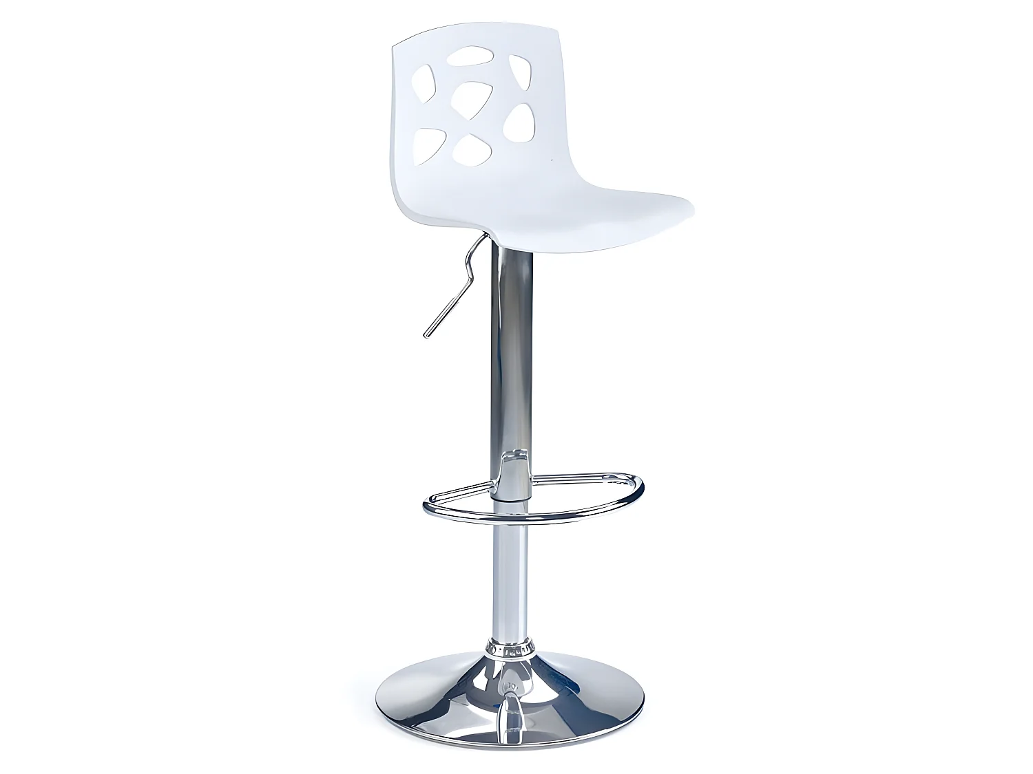 Taburete de bar de diseño Lilia blanco o negro - Blanco