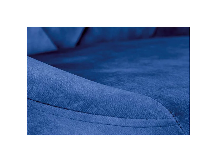 Silla de bar BOHORT de terciopelo azul marino