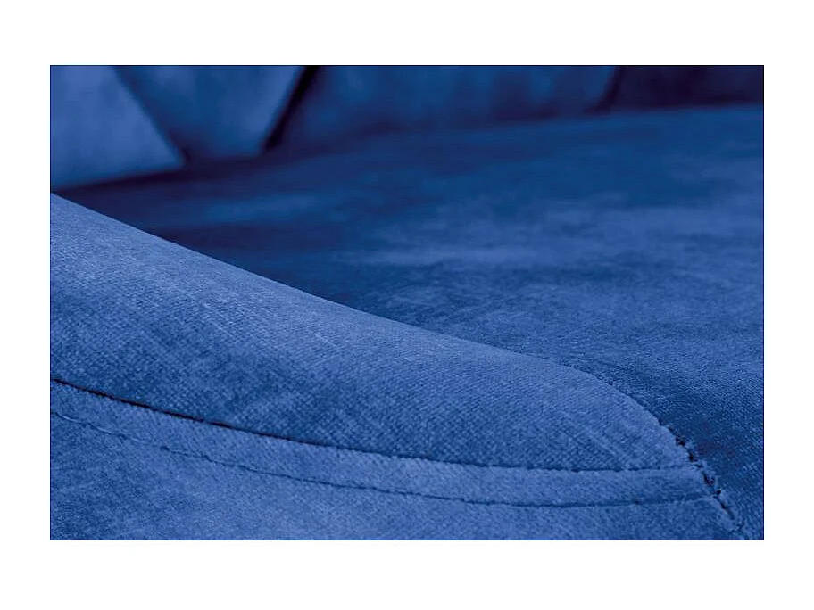 Chaise de bar en velours bleu marine BOHORT