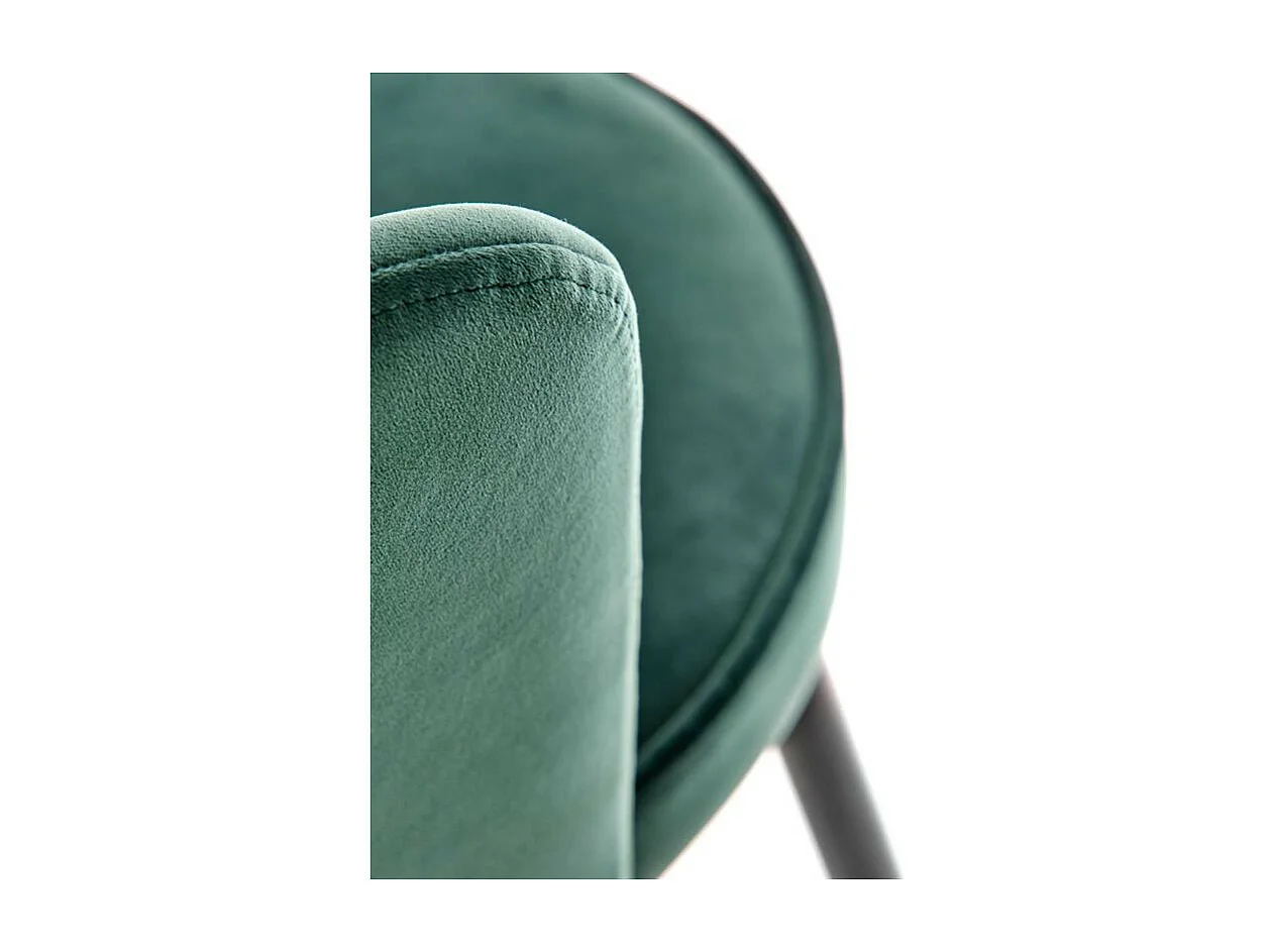 Tabouret de bar design velours vert Sundo
