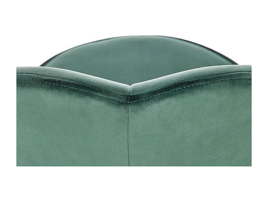 Tabouret de bar design velours vert Sundo