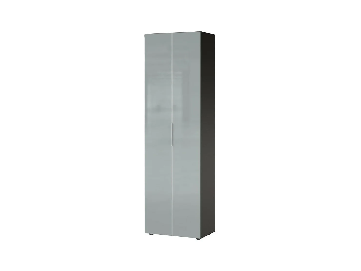 Armario recibidor Artom 2 puertas diseño cristal gris