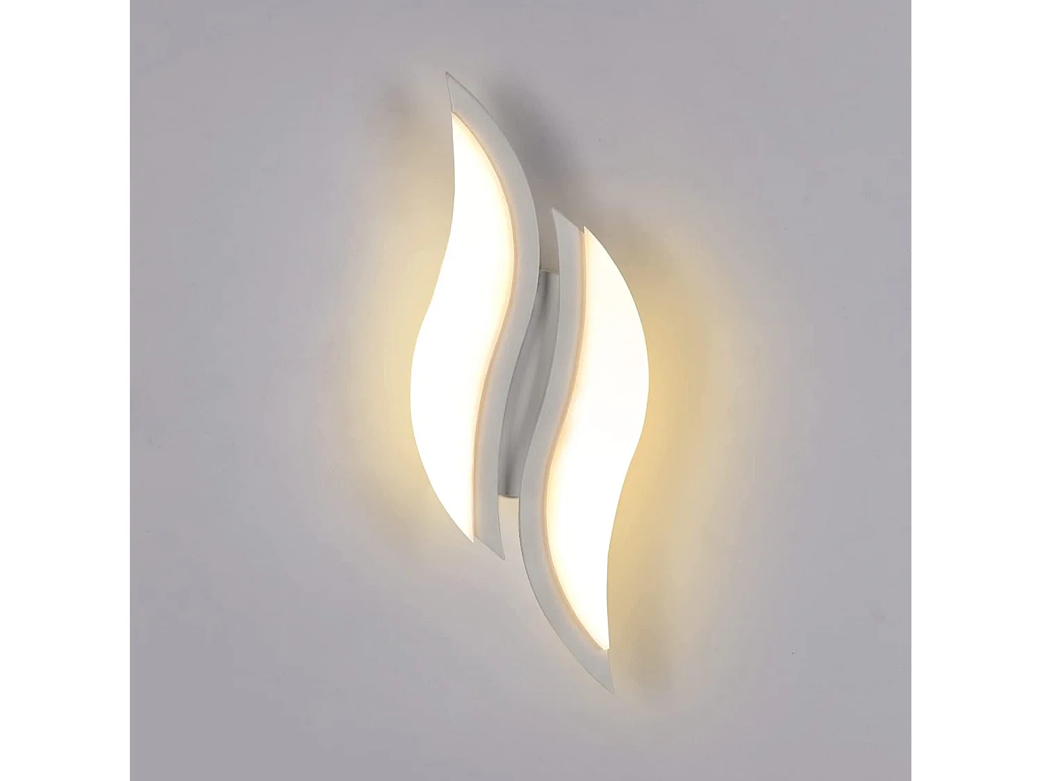 Applique murale intérieure led moderne, blanc, 29*10*5cm,12w 2300lm, lumière blanc chaud