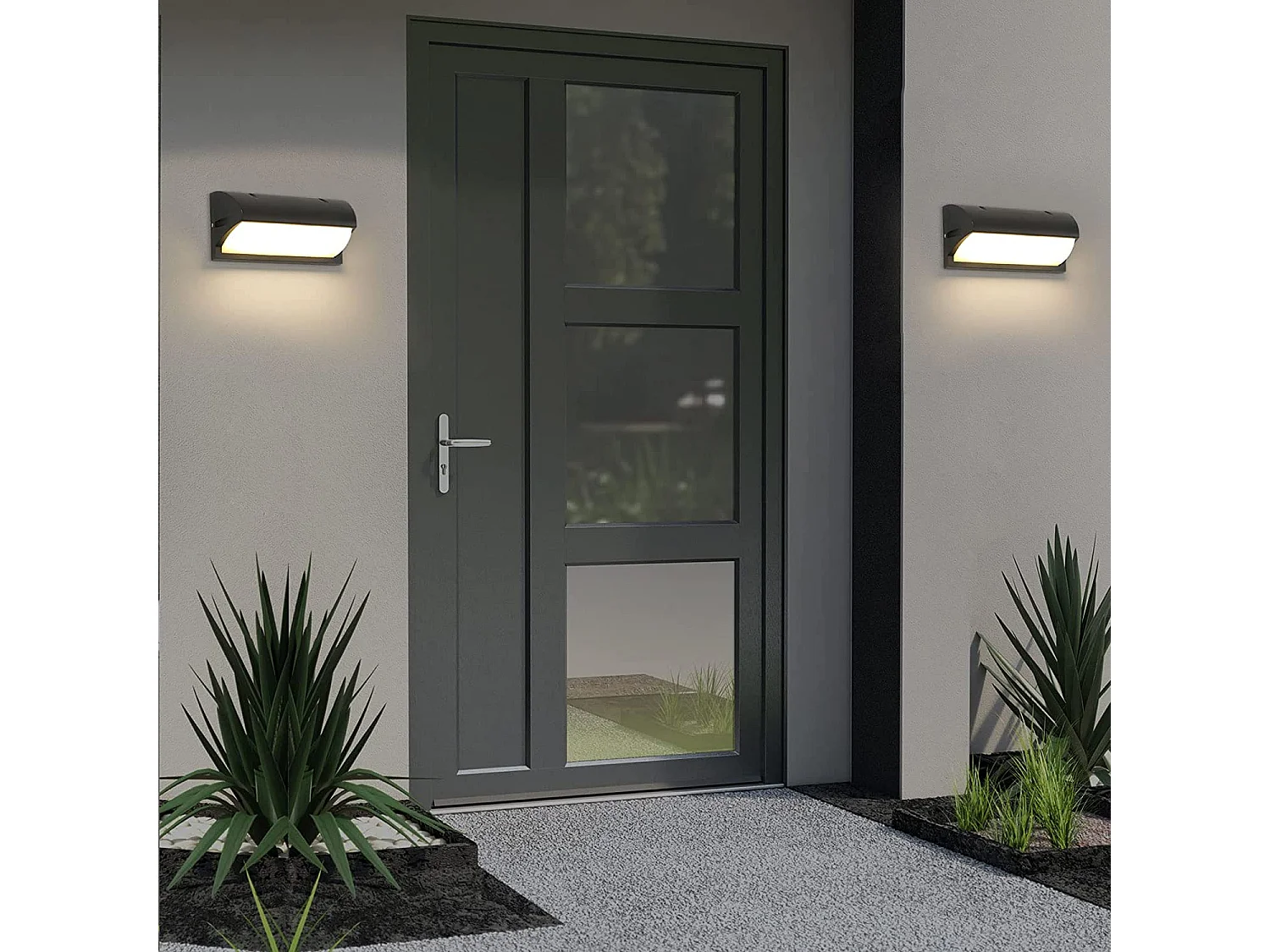 Moderne Außenwandleuchte, 26 * 12,5 * 11,5 cm, 18 W, IP65 wasserdicht, 3000 K