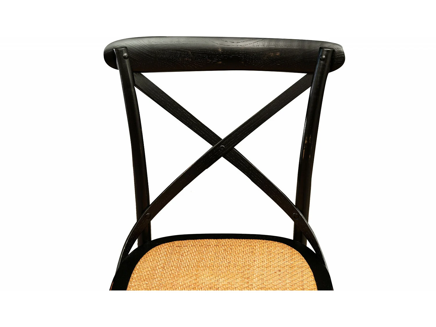 BISCOTTINI Chaise Thonet - Frêne massif finition noire antique - Chaises salle à manger - Cuisine - Style vintage - 88x48x52 cm