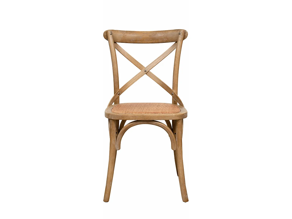 BISCOTTINI Chaise Thonet - Frêne massif avec finition bois antique - Cuisine - Salle à manger - Chaises vintage - Bistrot - 88x48x52 cm