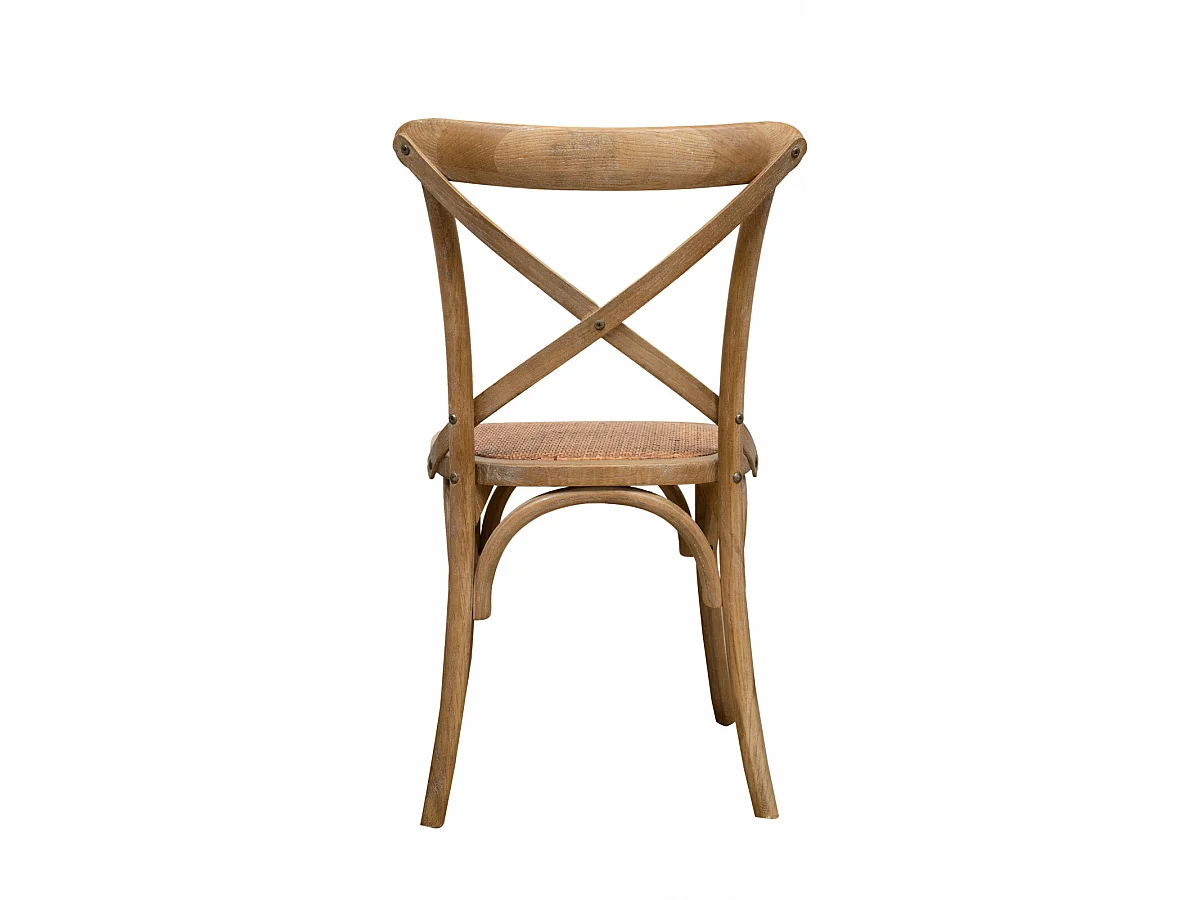 BISCOTTINI Chaise Thonet - Frêne massif avec finition bois antique - Cuisine - Salle à manger - Chaises vintage - Bistrot - 88x48x52 cm