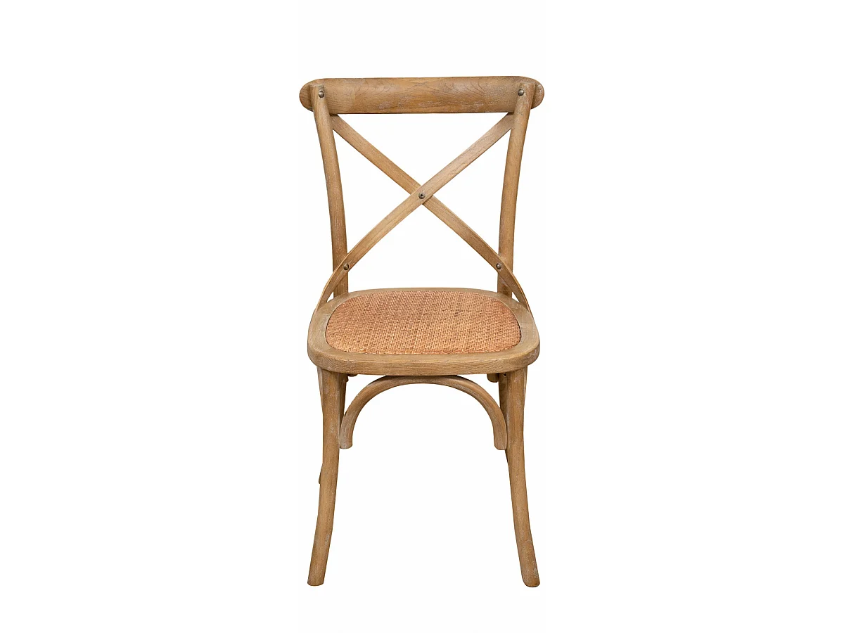 BISCOTTINI Chaise Thonet - Frêne massif avec finition bois antique - Cuisine - Salle à manger - Chaises vintage - Bistrot - 88x48x52 cm