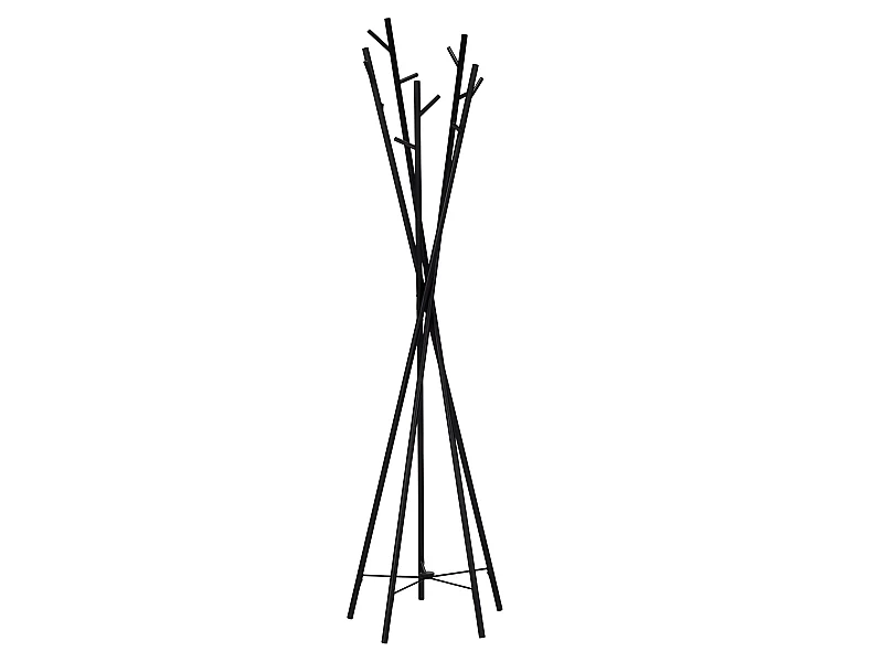 Porte-manteau branches en métal noir Canopy