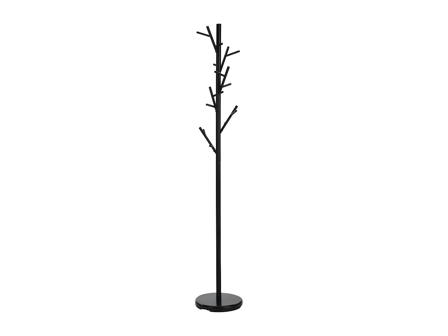 Porte-manteau arbre en métal noir Raften