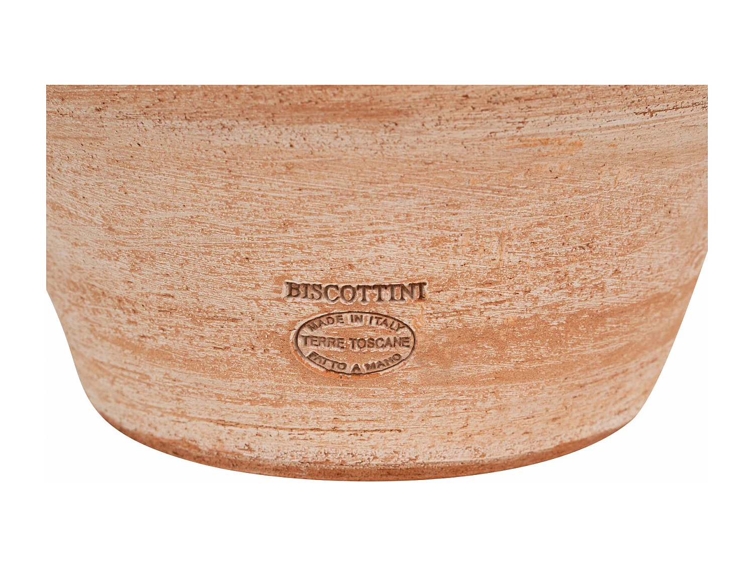 BISCOTTINI Vase Jarre - En Terre Cuite Antique - Pot de Fleurs - Jardinière - Jardin - Mobilier - Décoration - 36x34x46 cm