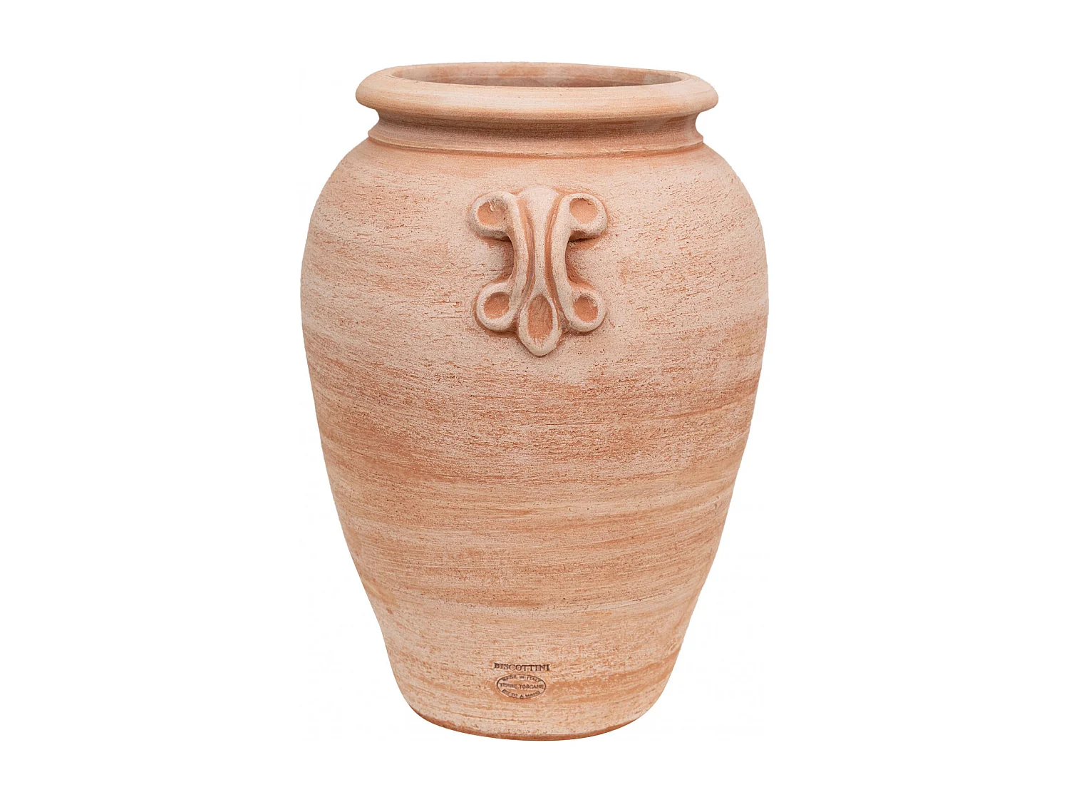 BISCOTTINI Vase Jarre - En Terre Cuite Antique - Pot de Fleurs - Jardinière - Jardin - Mobilier - Décoration - 36x34x46 cm
