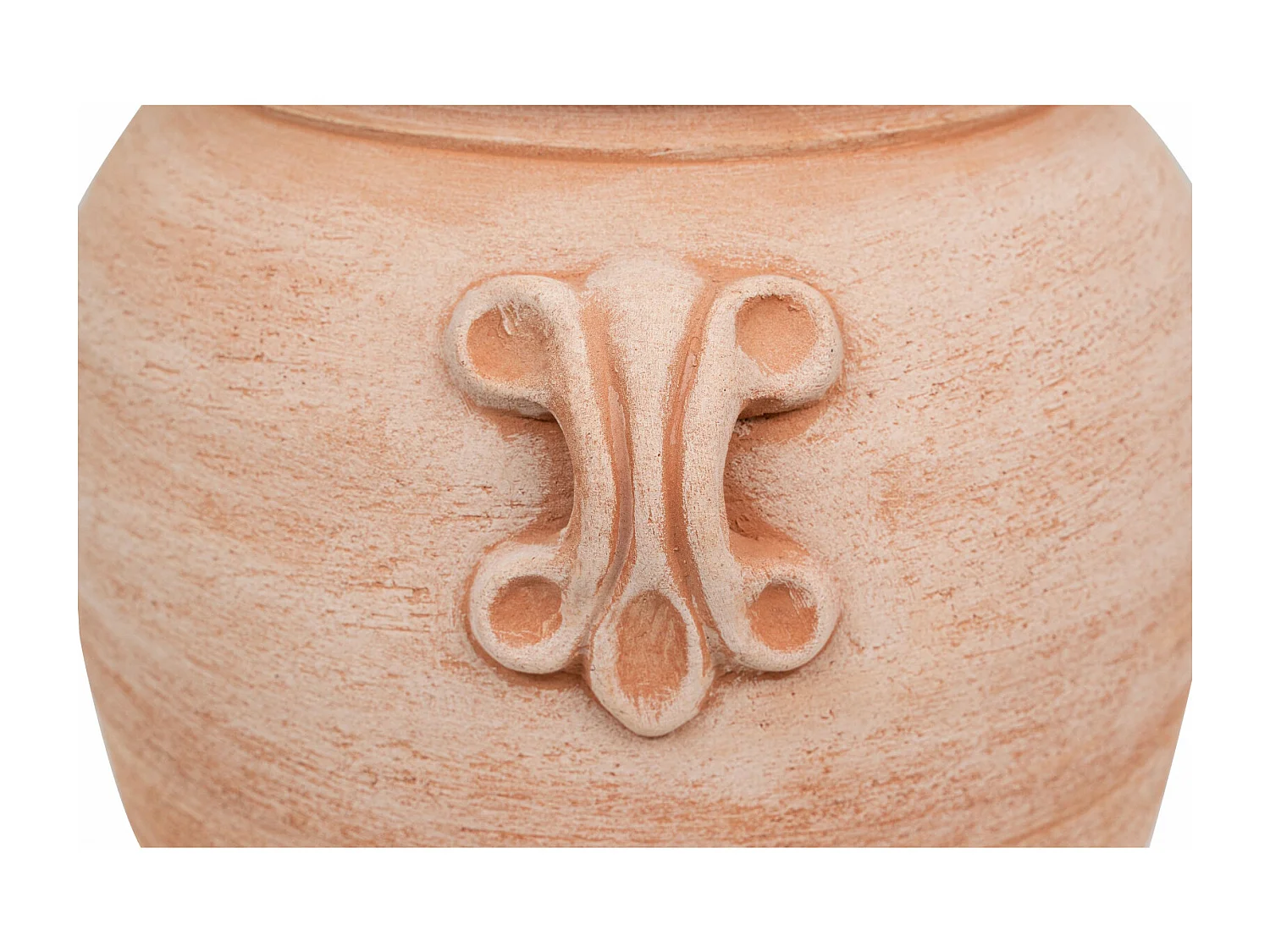 BISCOTTINI Vase Jarre - En Terre Cuite Antique - Pot de Fleurs - Jardinière - Jardin - Mobilier - Décoration - 36x34x46 cm