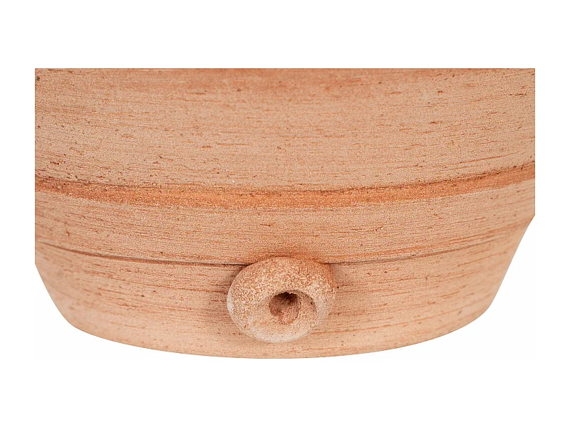 BISCOTTINI Vase Jarre - En Terre Cuite Antique - Pot de Fleurs - Jardinière - Jardin - Mobilier - Décoratif - 28x25x30 cm