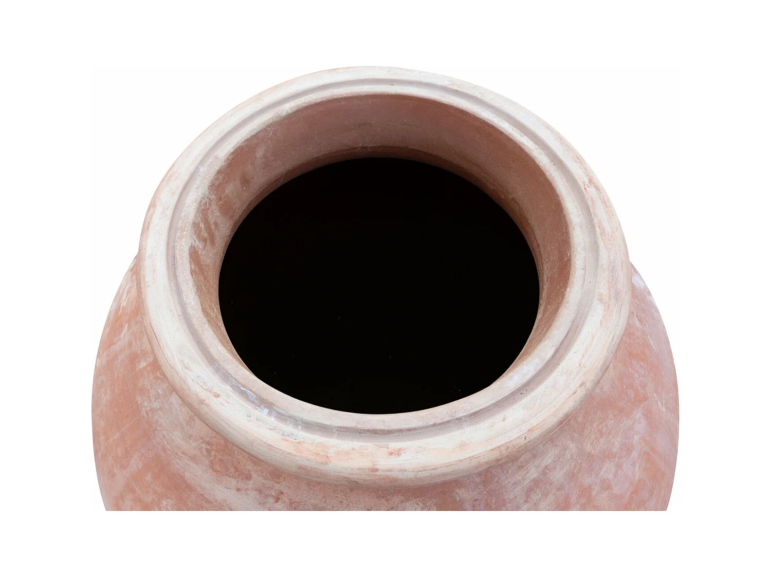 BISCOTTINI Vase Jarre - En Terre Cuite Antique - Pot de Fleurs - Jardinière - Jardin - Mobilier - Décoration - 95x100 cm